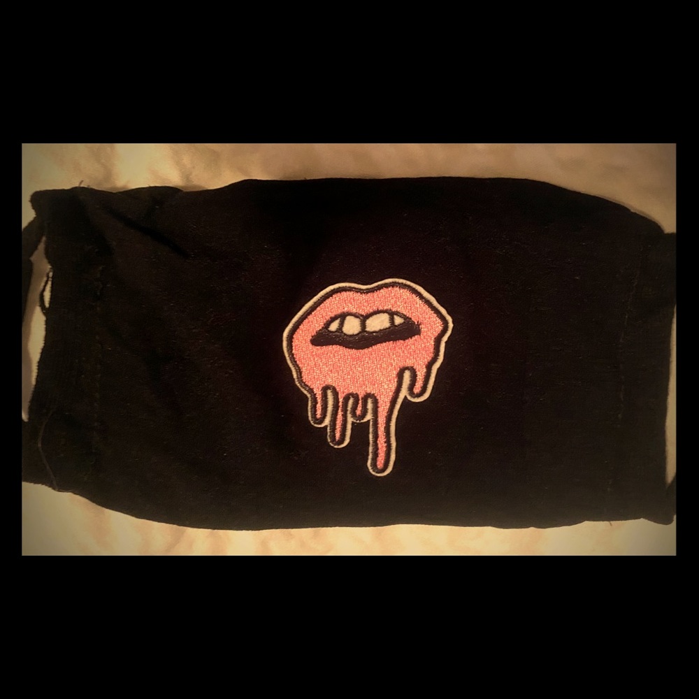 One of a kind mask pink lips